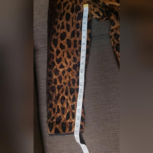 Leopard Print Reversible Quilted Jacket S Y2K Indie Sleaze Streetwear - Picture 9 of 14